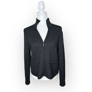 Eileen Fisher Merino Wool Zip Up Cardigan Sweater Women’s Size Small